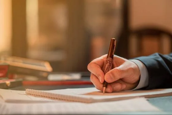 signature de vente par un notaire