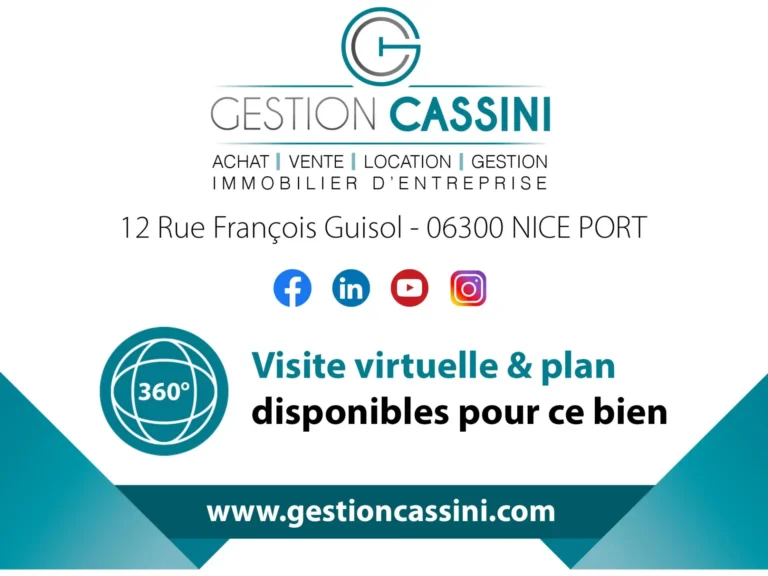 Bureau 1 pièces 35 m² Nice Jean Médecin